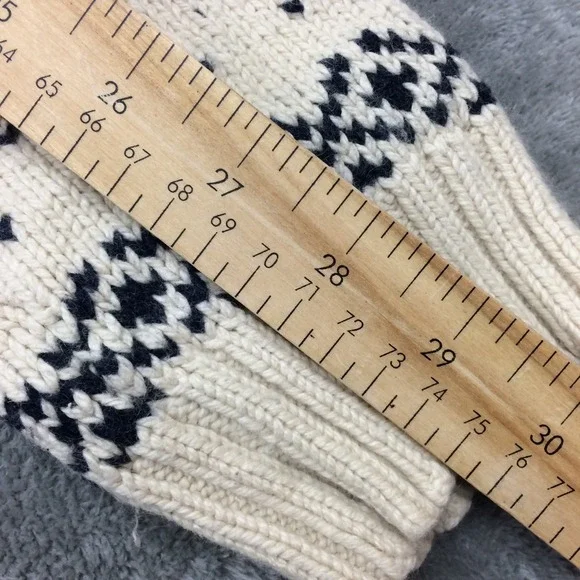 Polo Ralph Lauren Shawl Collar Sweater Mens L Reindeer Nordic Fair Isle Angora - Picture 9 of 15